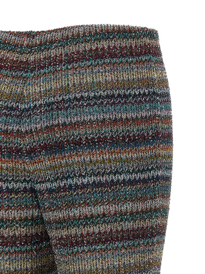 Missoni Multicolor Trousers in Viscose with ausgestelltem Bein