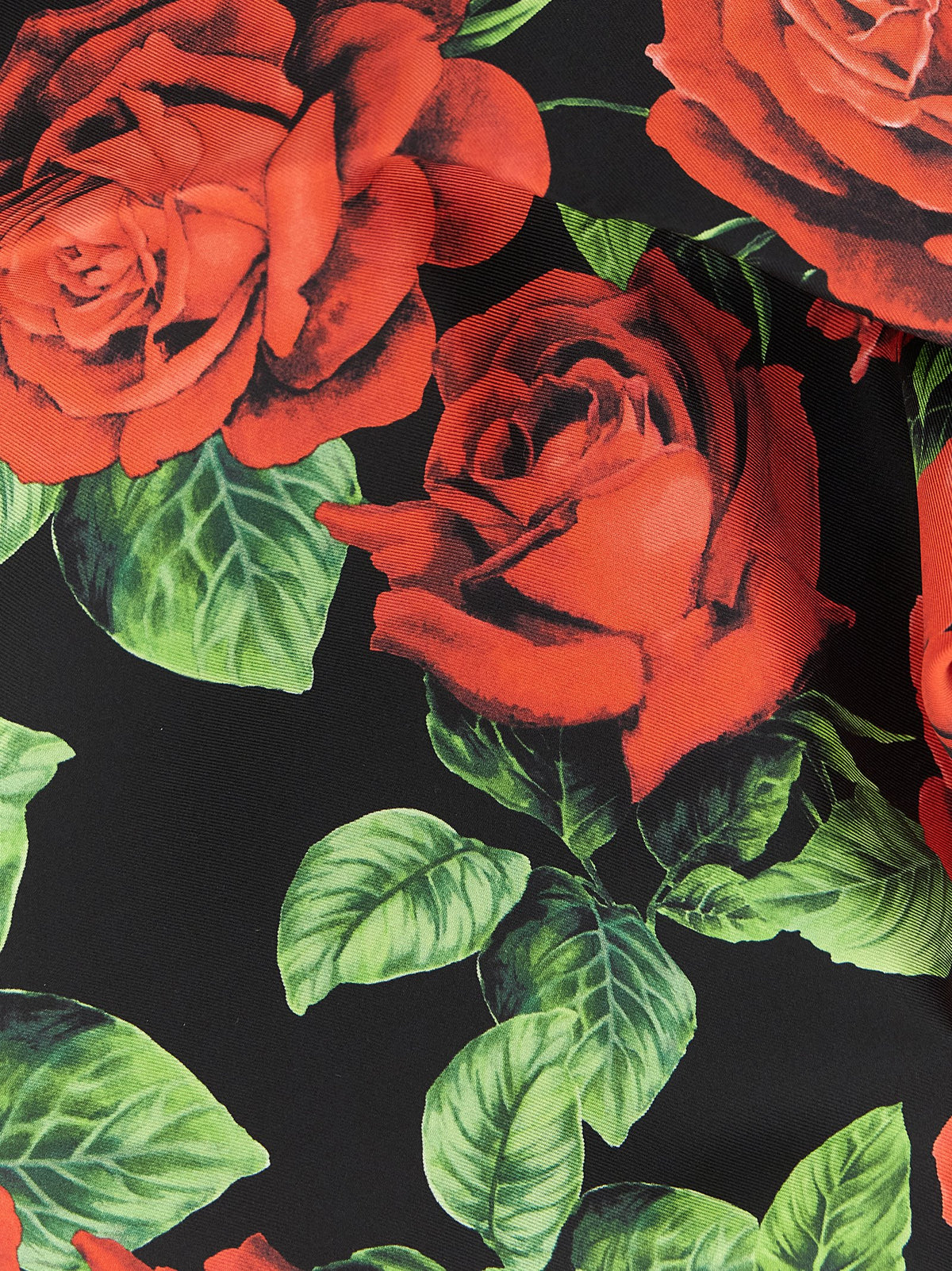 Dolce & Gabbana Black Silk Scarf