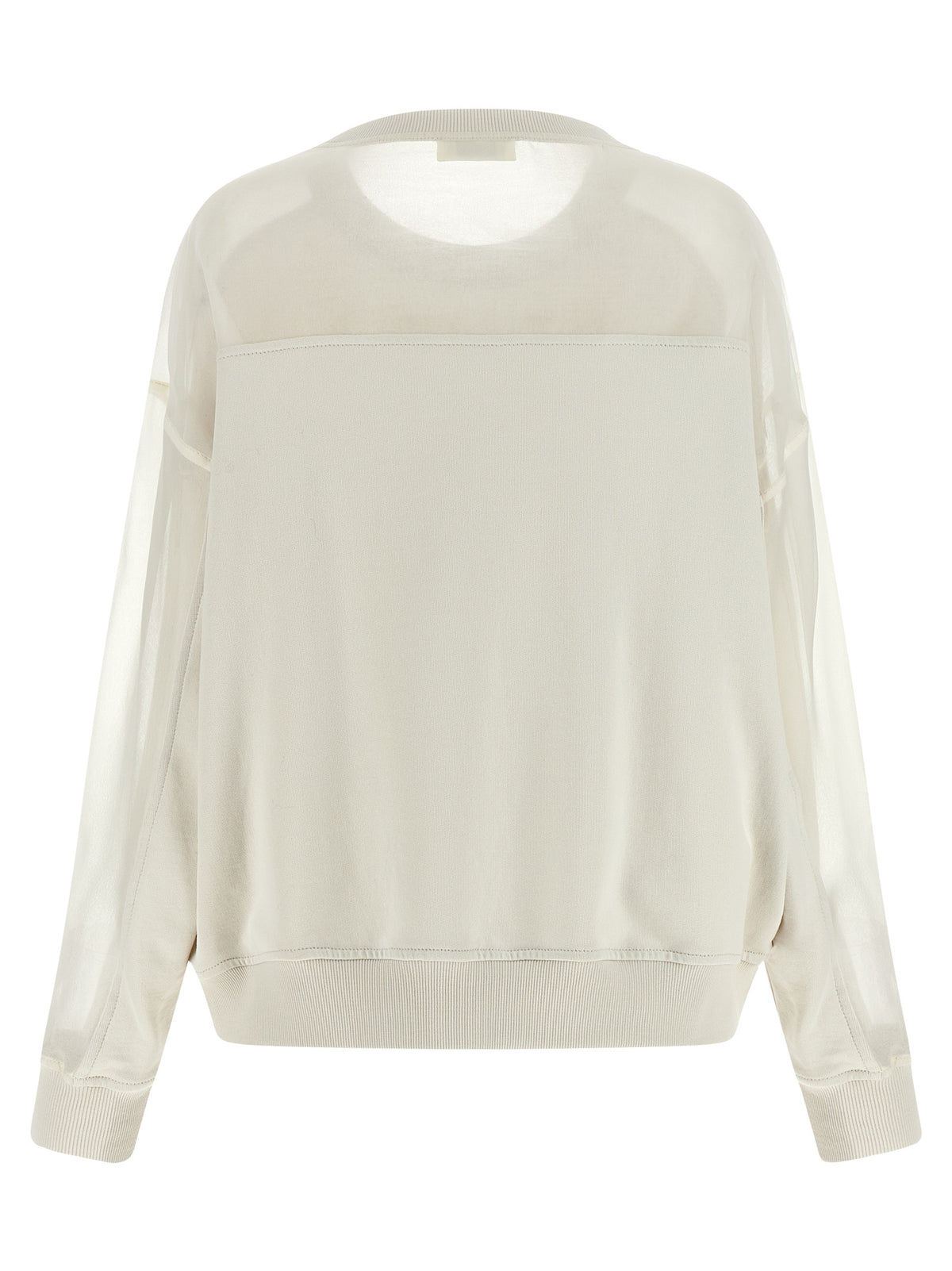 Brunello Cucinelli Weißes Baumwoll-Sweatshirt