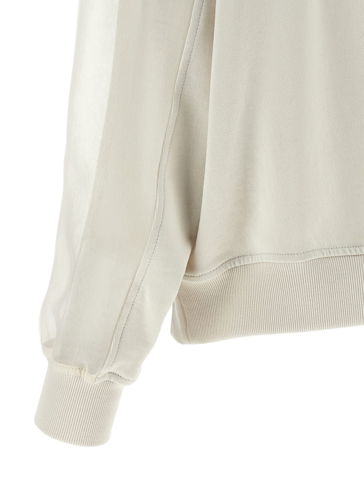 Brunello Cucinelli Weißes Baumwoll-Sweatshirt