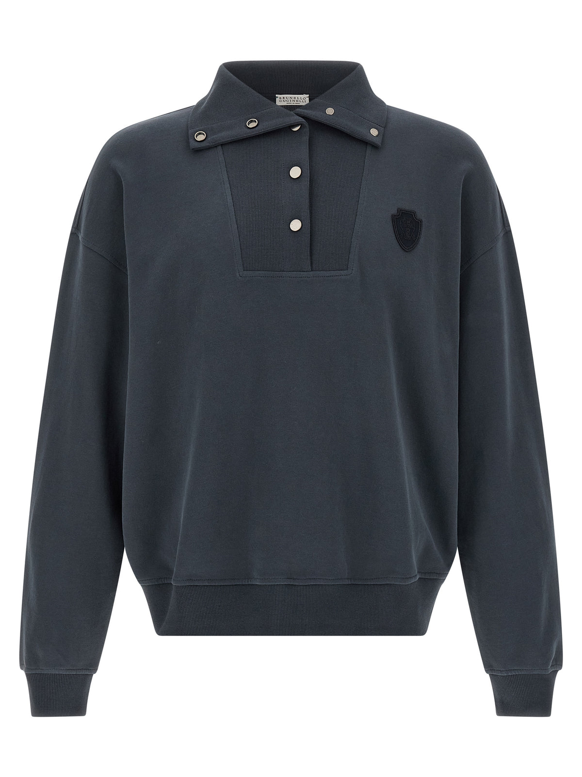 Brunello Cucinelli Bluer Cotton-Sweatshirt