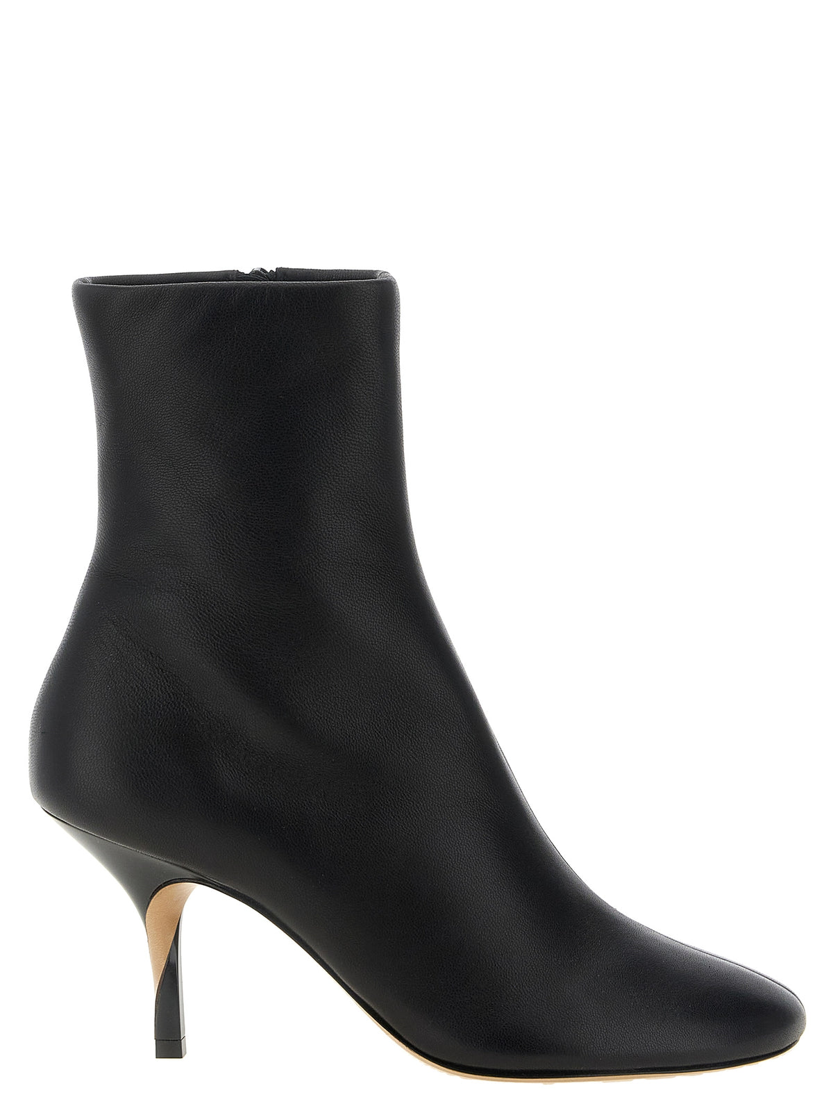 Jacquemus nero stivaletti in pelle di agnello