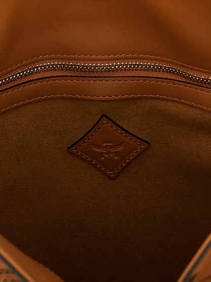 MCM Schultertasche aus braunem Polyethylen