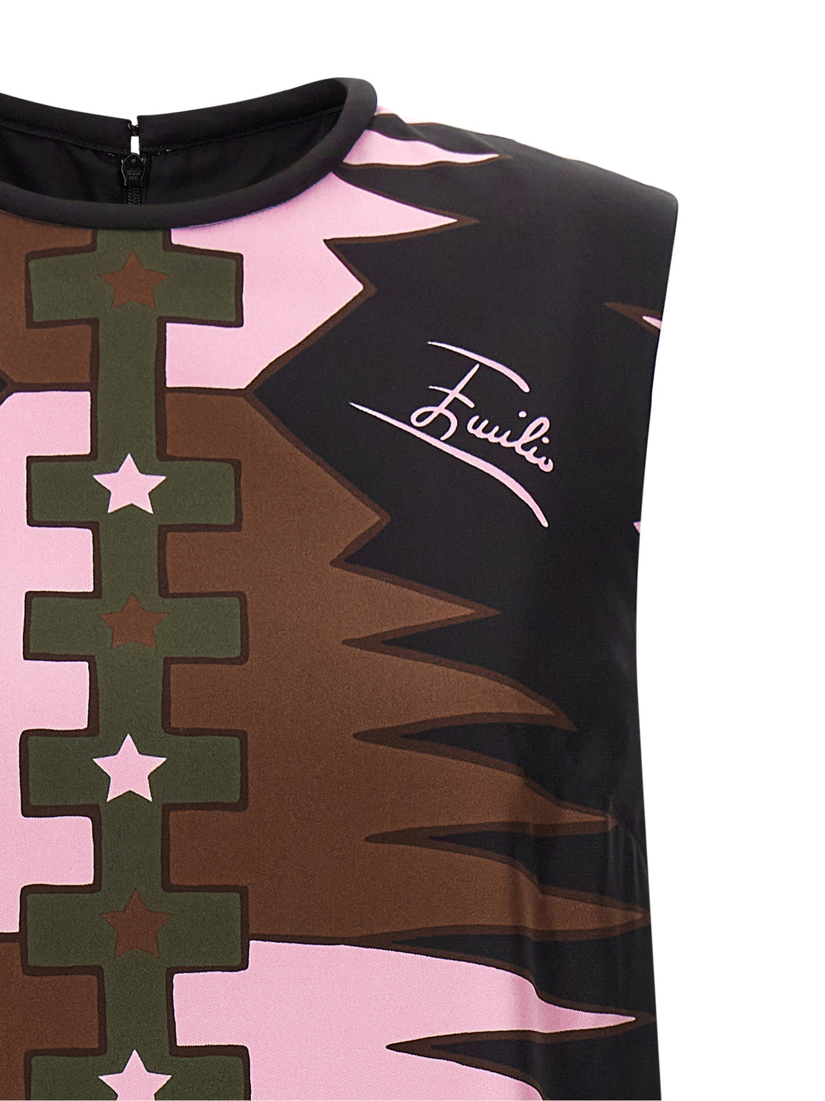 Emilio Pucci Kurzes seta abito in Multicolor