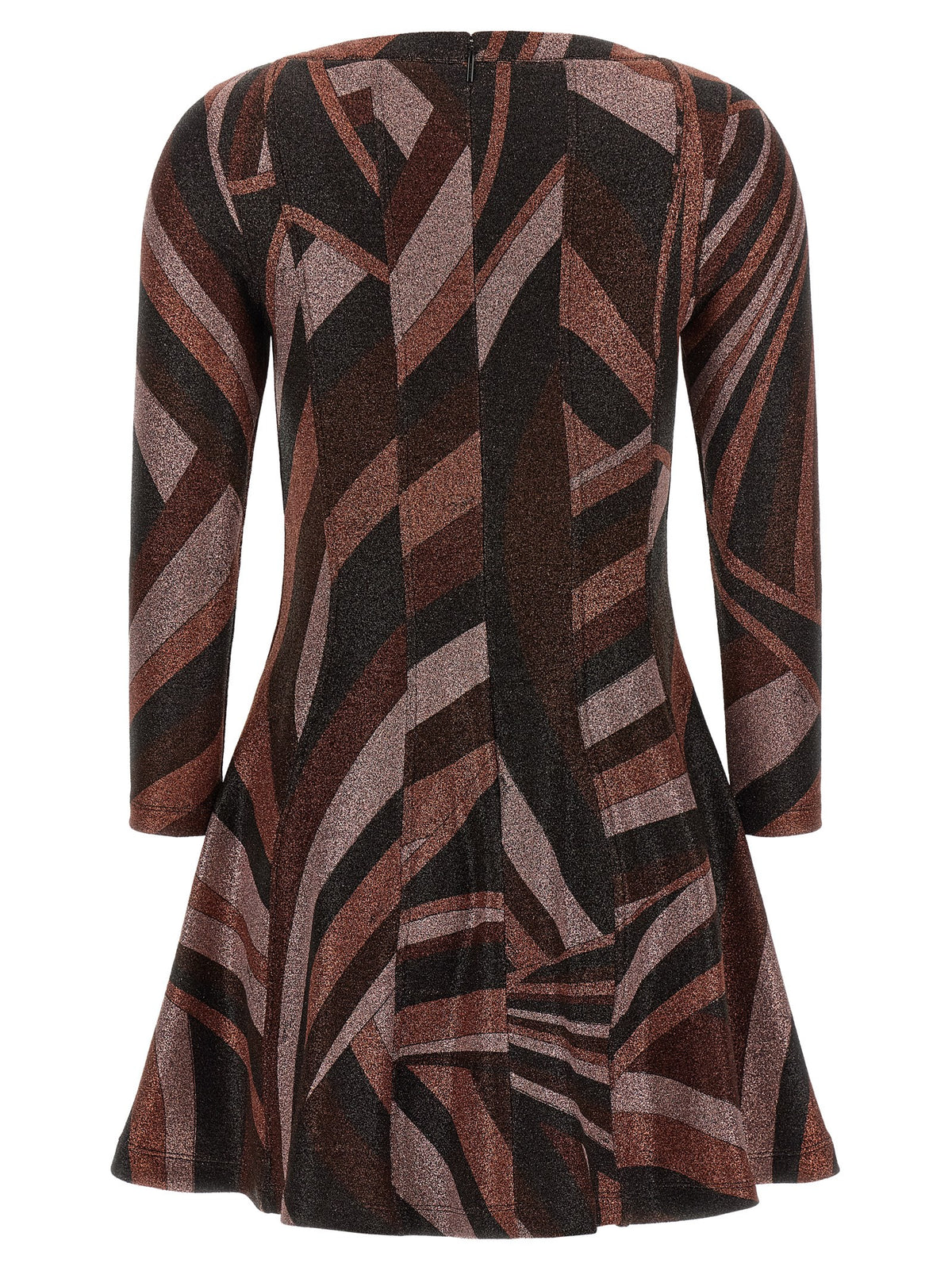 Emilio Pucci Kurzes Kleid aus Bordeauxfarbenem Polyamid