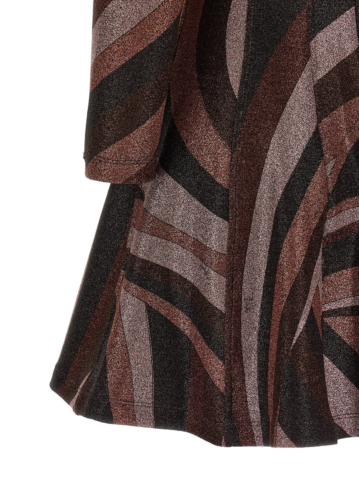 Emilio Pucci Kurzes Kleid aus Bordeauxfarbenem Polyamid