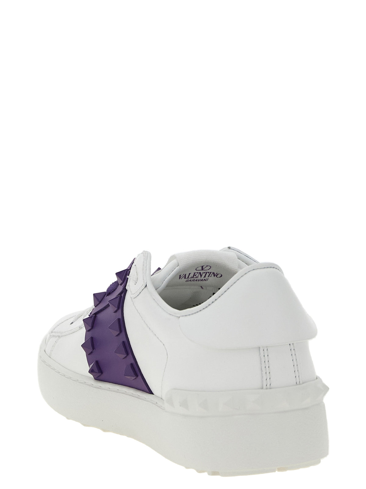 Valentino Garavani Purple Calfskin Low-Top Sneakers