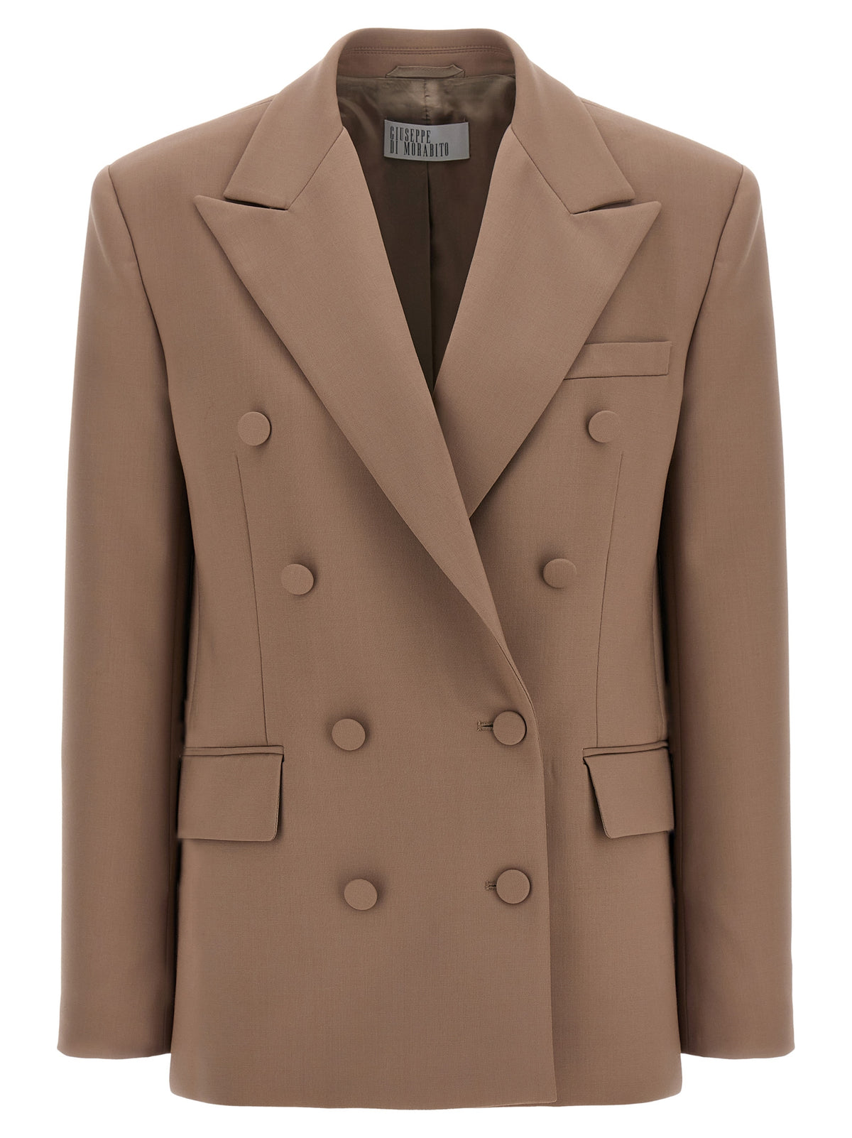 Cappotto Giuseppe Di Morabito in pura lana vergine beige