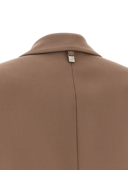 Cappotto Giuseppe Di Morabito in pura lana vergine beige