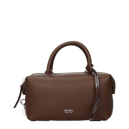 Borsa a mano Max Mara in pelle marrone