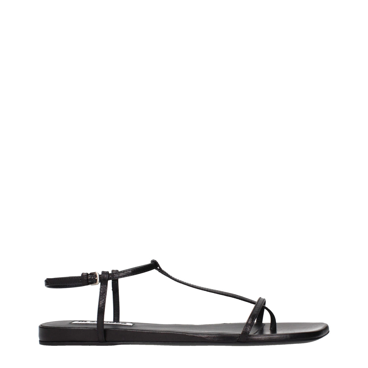 Infradito Jil Sander in pelle nera