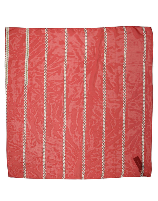 Dolce & Gabbana Rotes Seidenfoulard mit Flechtmuster