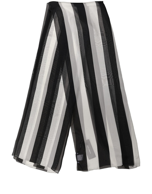 Dolce & Gabbana setanschal mit nero-biancon Streifen