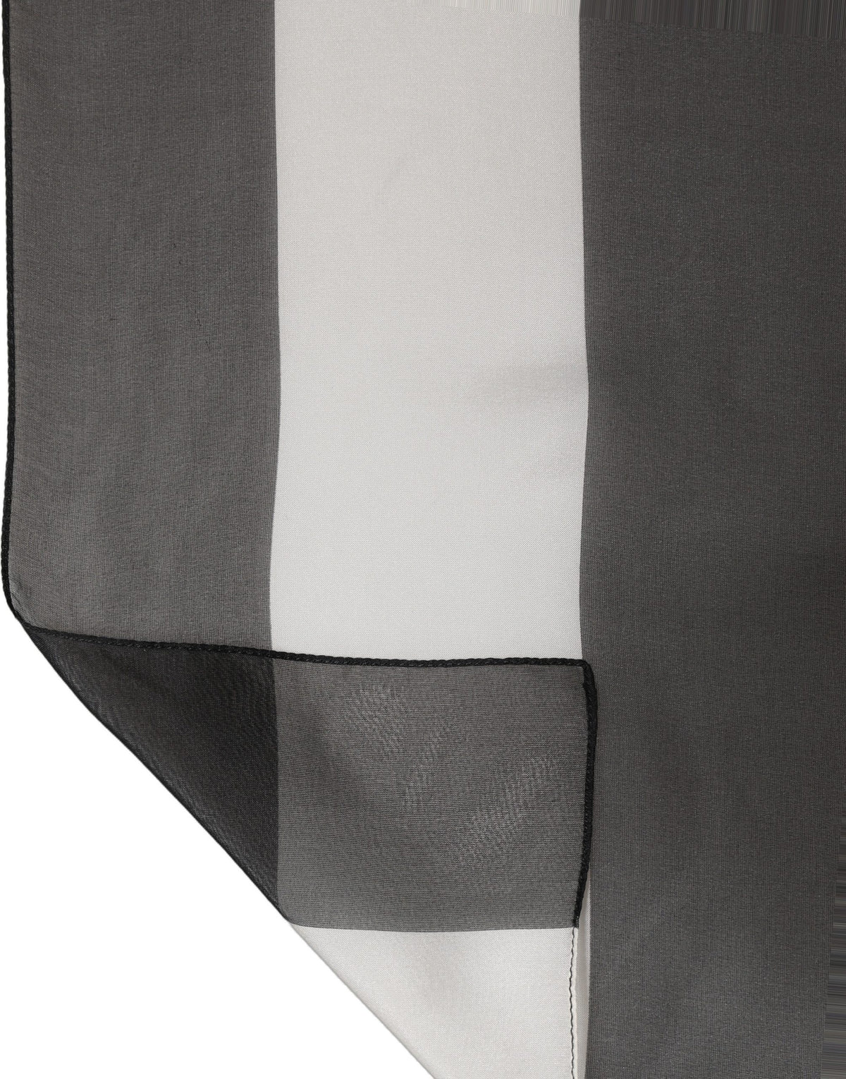 Dolce & Gabbana Silknschal mit Black-Whiten Streifen