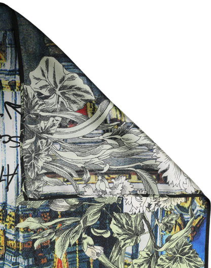 Dolce & Gabbana bedruckter n Schal Multicolor Silk Silk Foulard