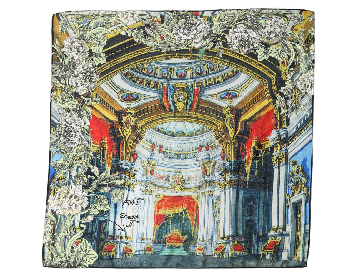 Dolce & Gabbana bedruckter n Schal Multicolor Silk Silk Foulard