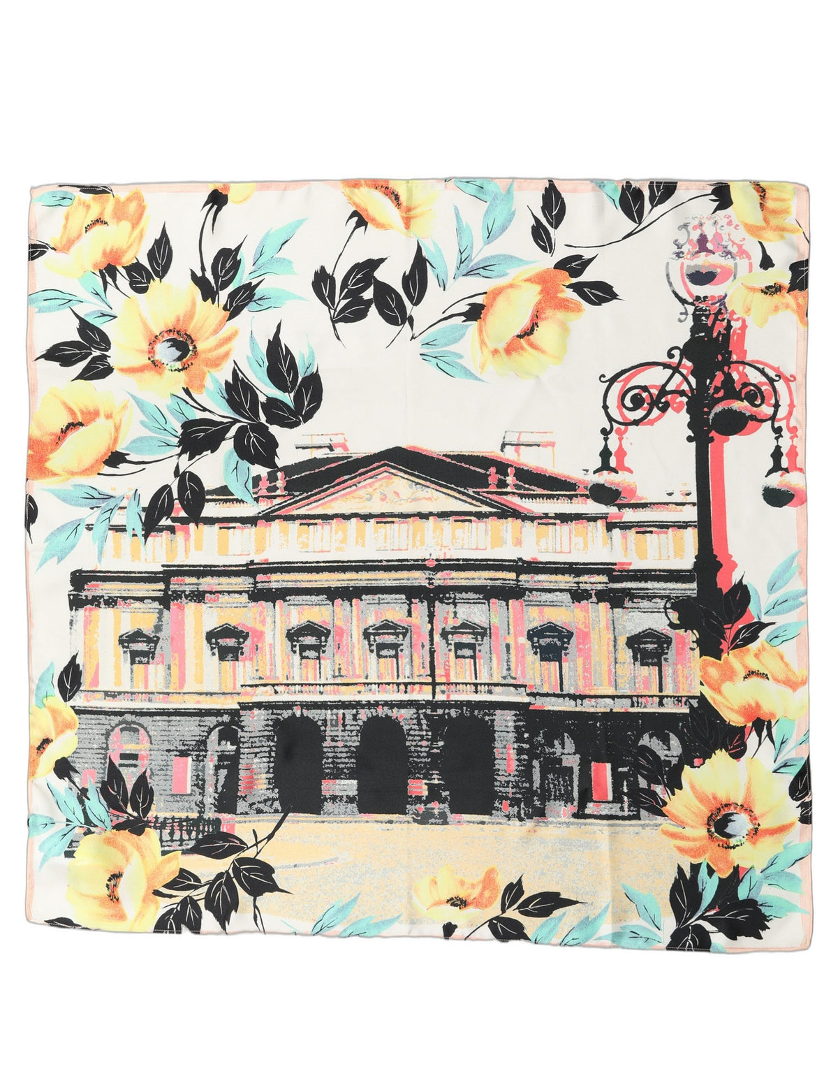 Dolce & Gabbana Multicolor bedruckter Seiden-Foulard-Schal