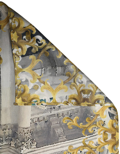 Dolce & Gabbana bedruckter n Schal Multicolor Silk Silk Foulard