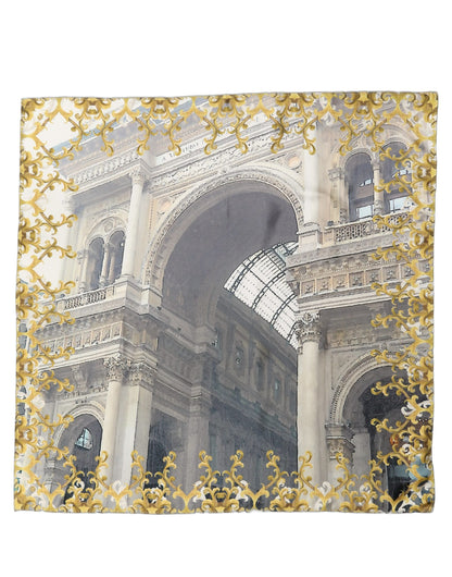 Dolce & Gabbana bedruckter n Schal Multicolor Silk Silk Foulard