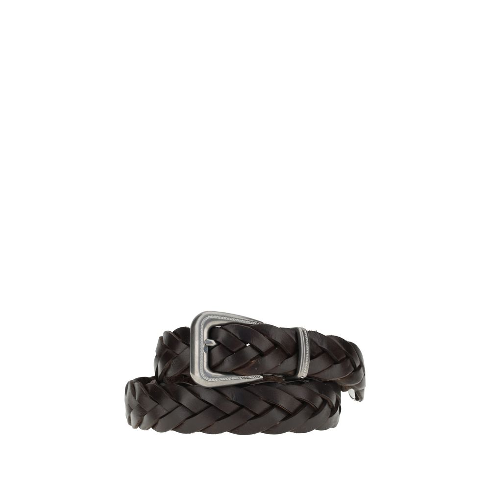 Brunello Cucinelli Gürtel aus Leder in Braun