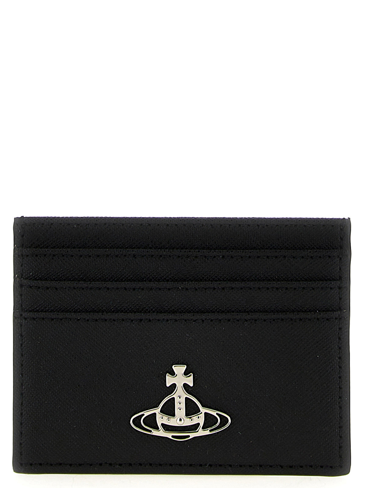 Vivienne Westwood Black Cowhide Leather Card Holder