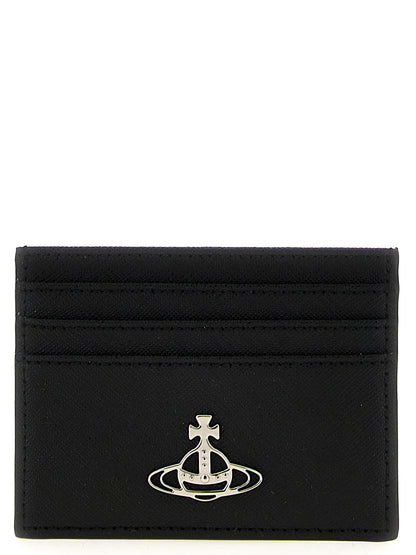 Vivienne Westwood Black Cowhide Leather Card Holder