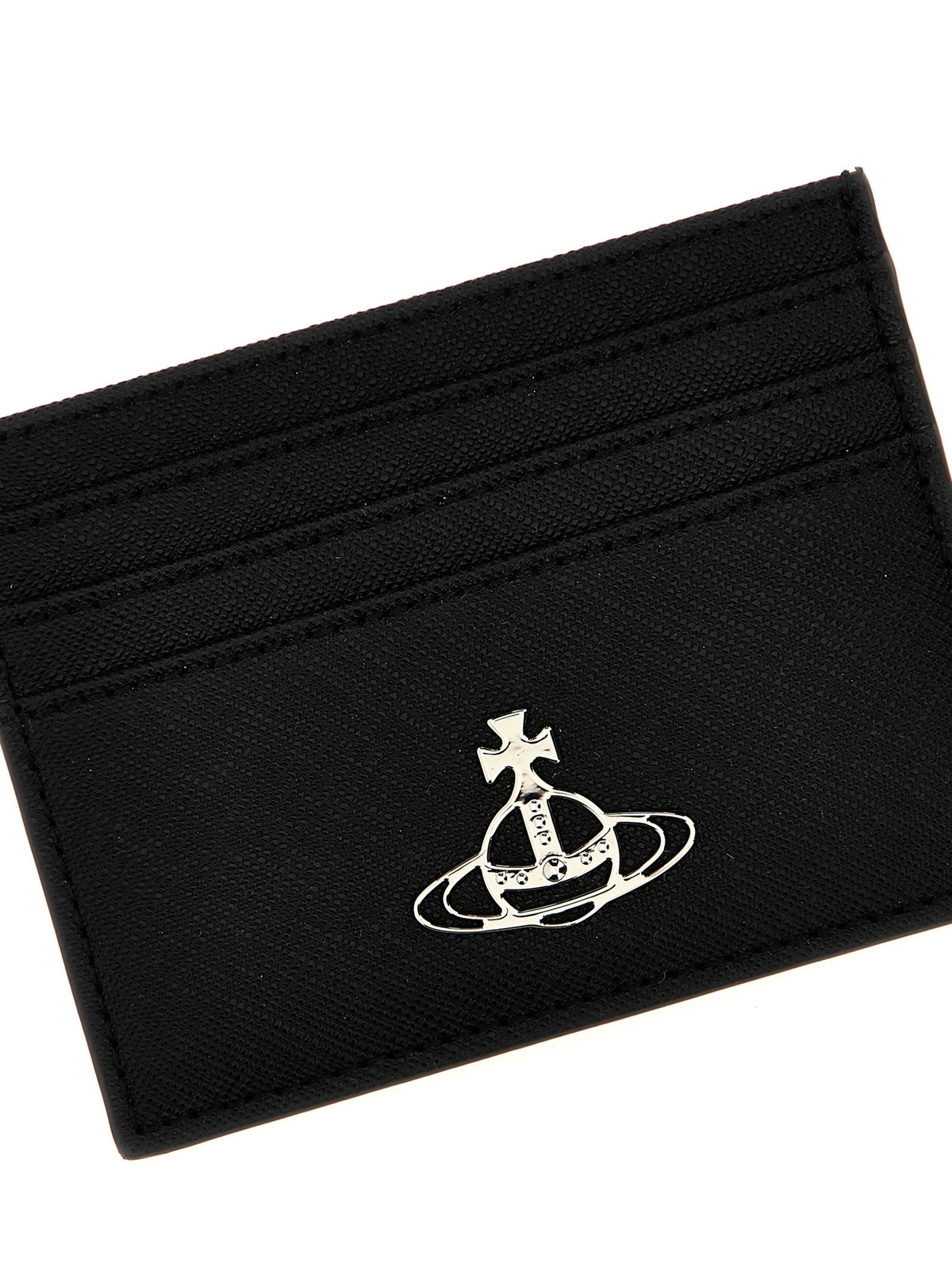 Vivienne Westwood Black Cowhide Leather Card Holder