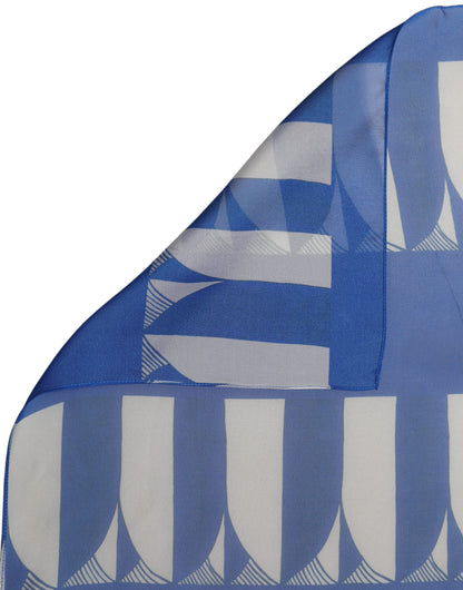 Dolce & Gabbana foulard Blau r Schal Muster bianco