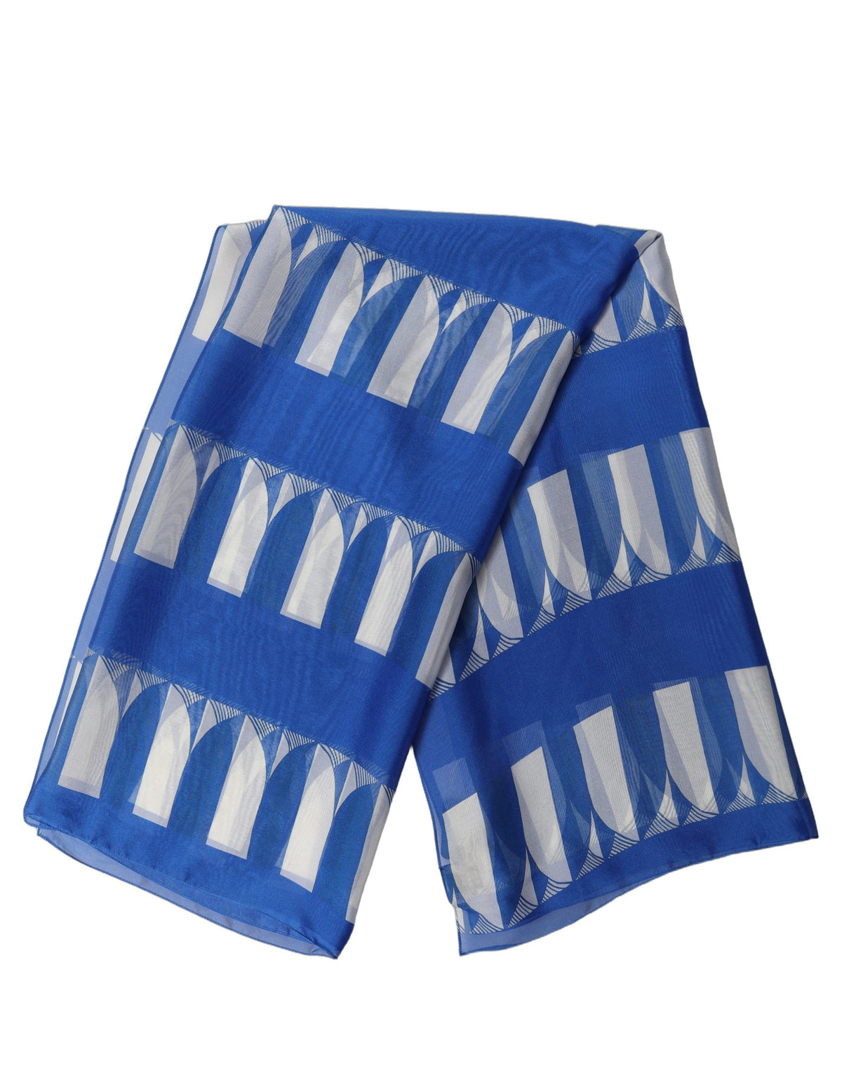 Dolce & Gabbana foulard Blau r Schal Muster bianco
