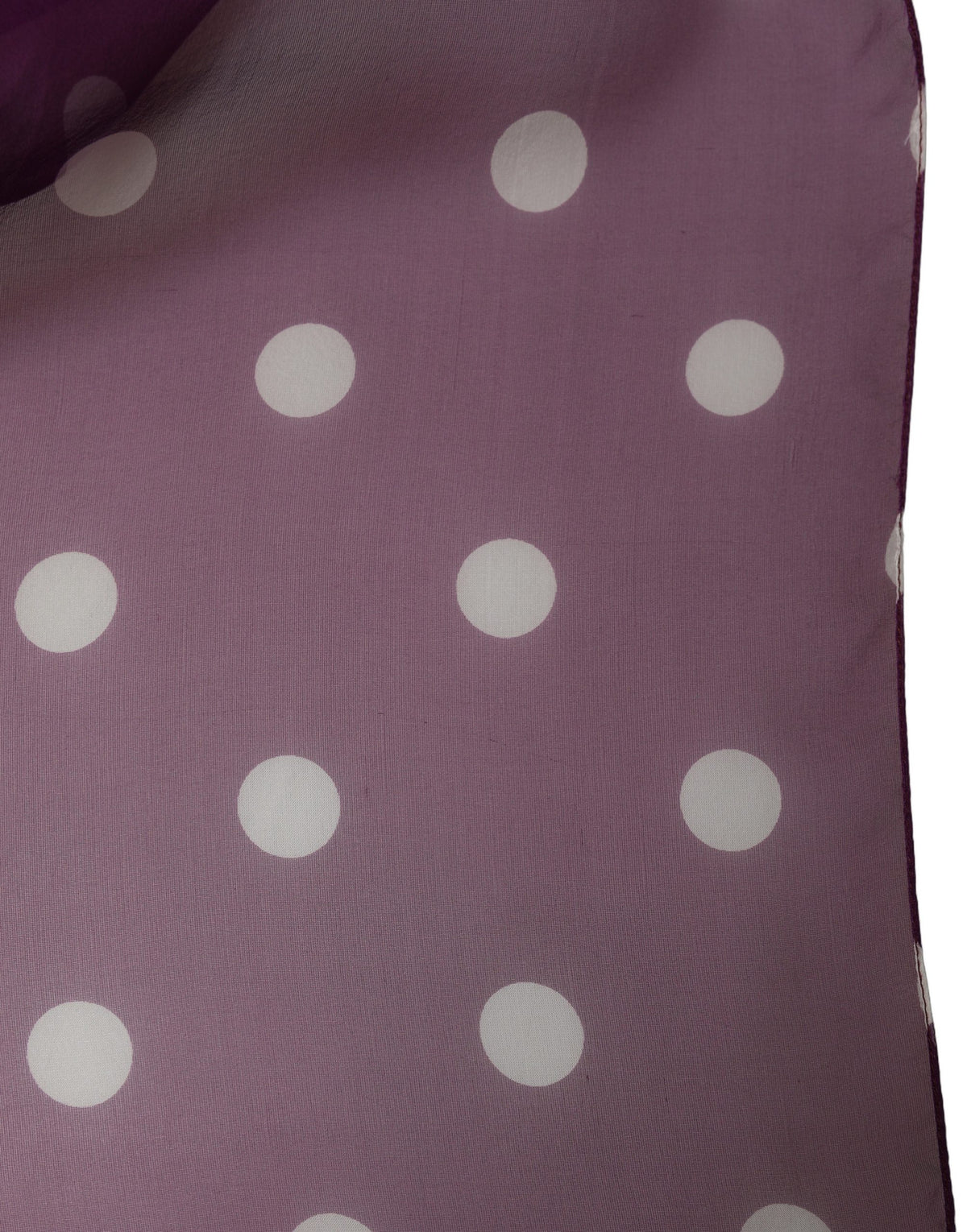 Dolce & Gabbana Foulard in Seta Viola e Bianco a Pois