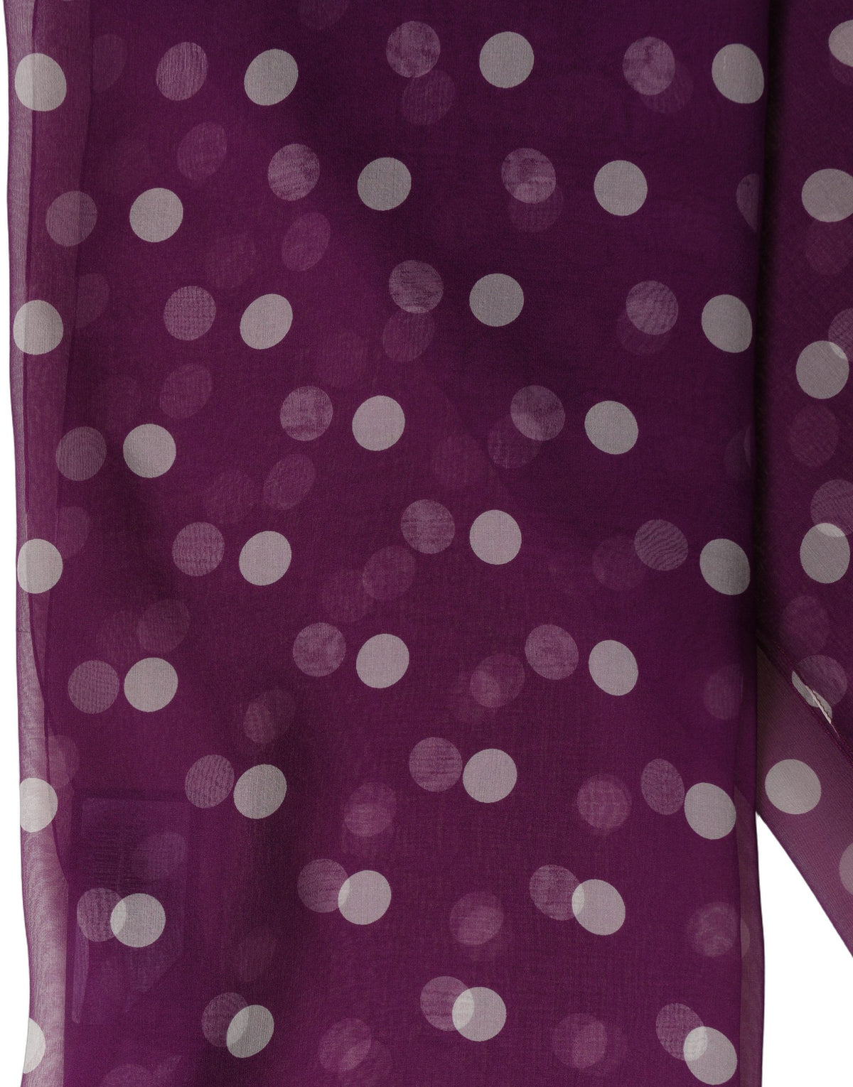 Dolce & Gabbana Foulard in Seta Viola e Bianco a Pois