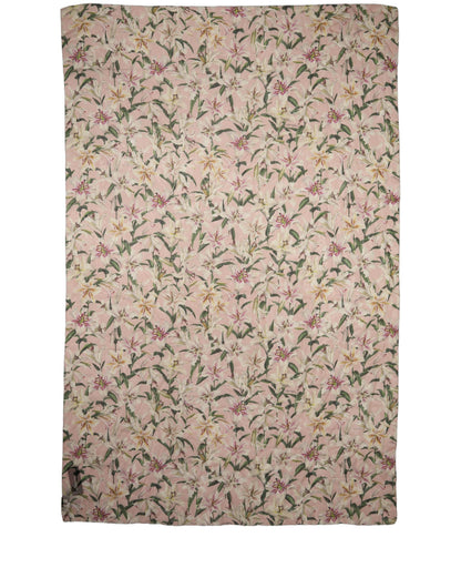 Dolce & Gabbana Rosa Seidenchiffon-Stola mit Blumenprint