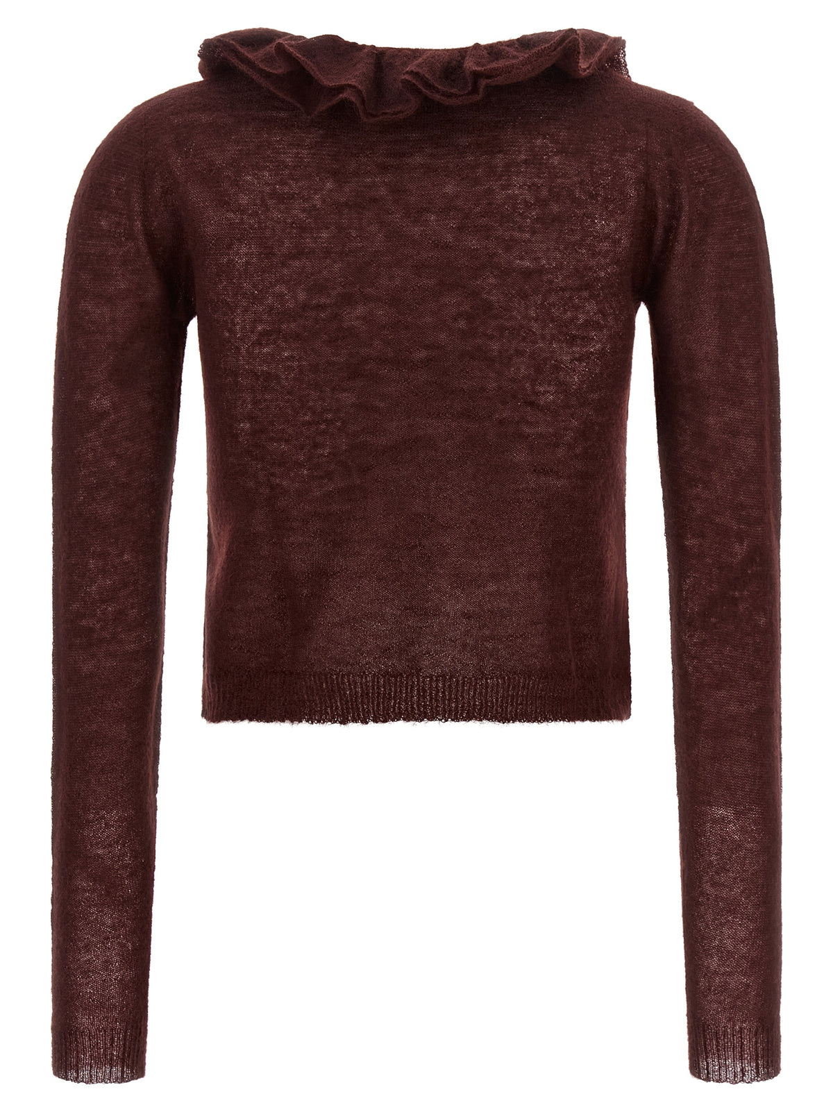 Cardigan in poliammide bordeaux di Alberta Ferretti