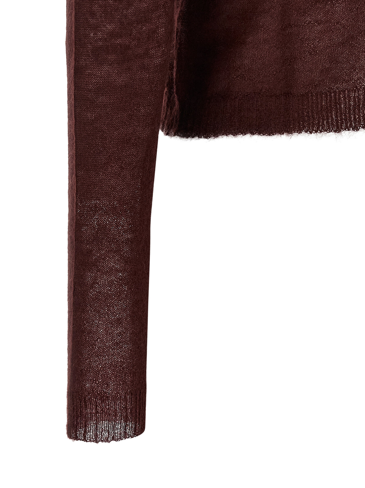 Cardigan in poliammide bordeaux di Alberta Ferretti