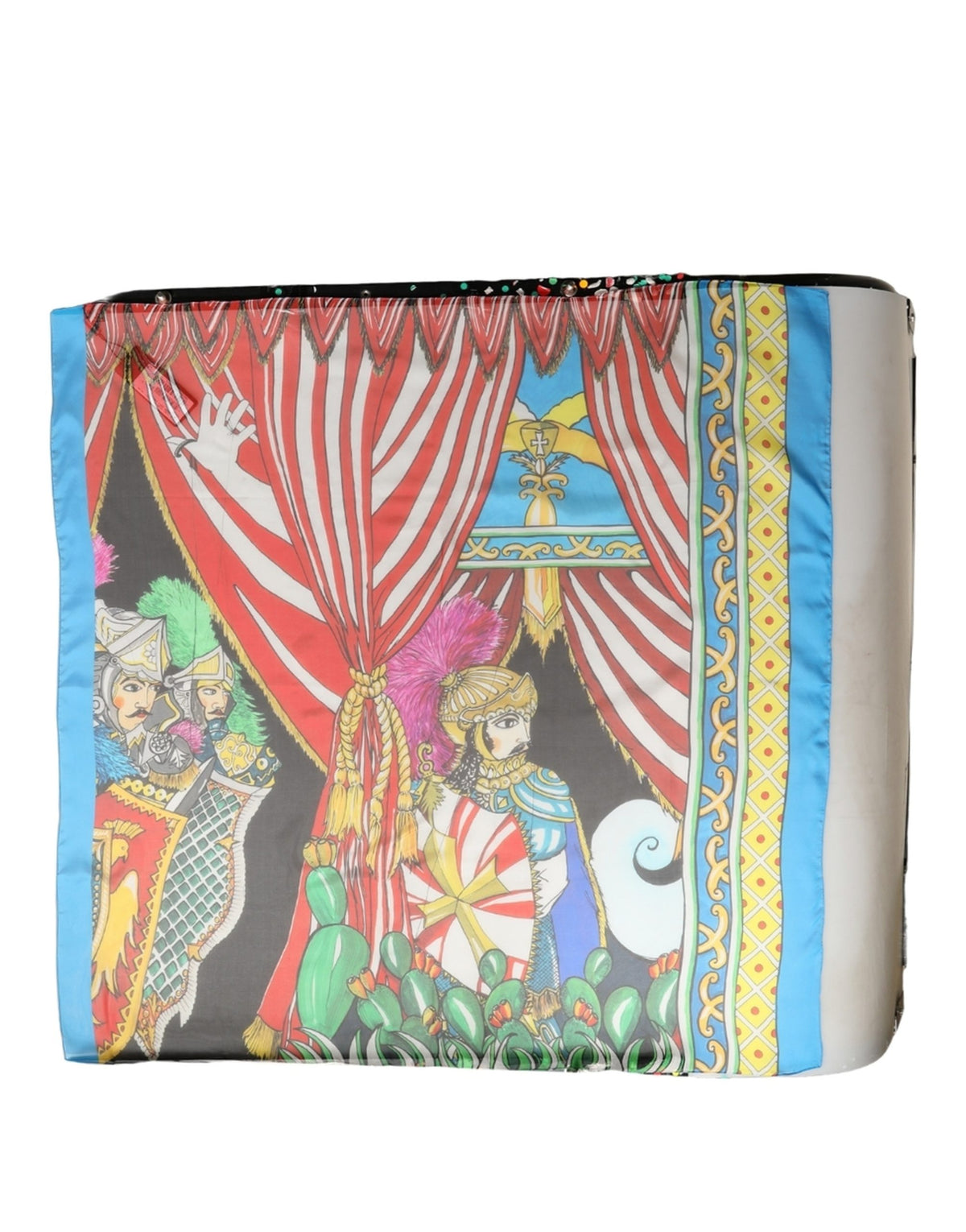 Dolce & Gabbana Foulard Multicolore in Seta 100 × 100 cm