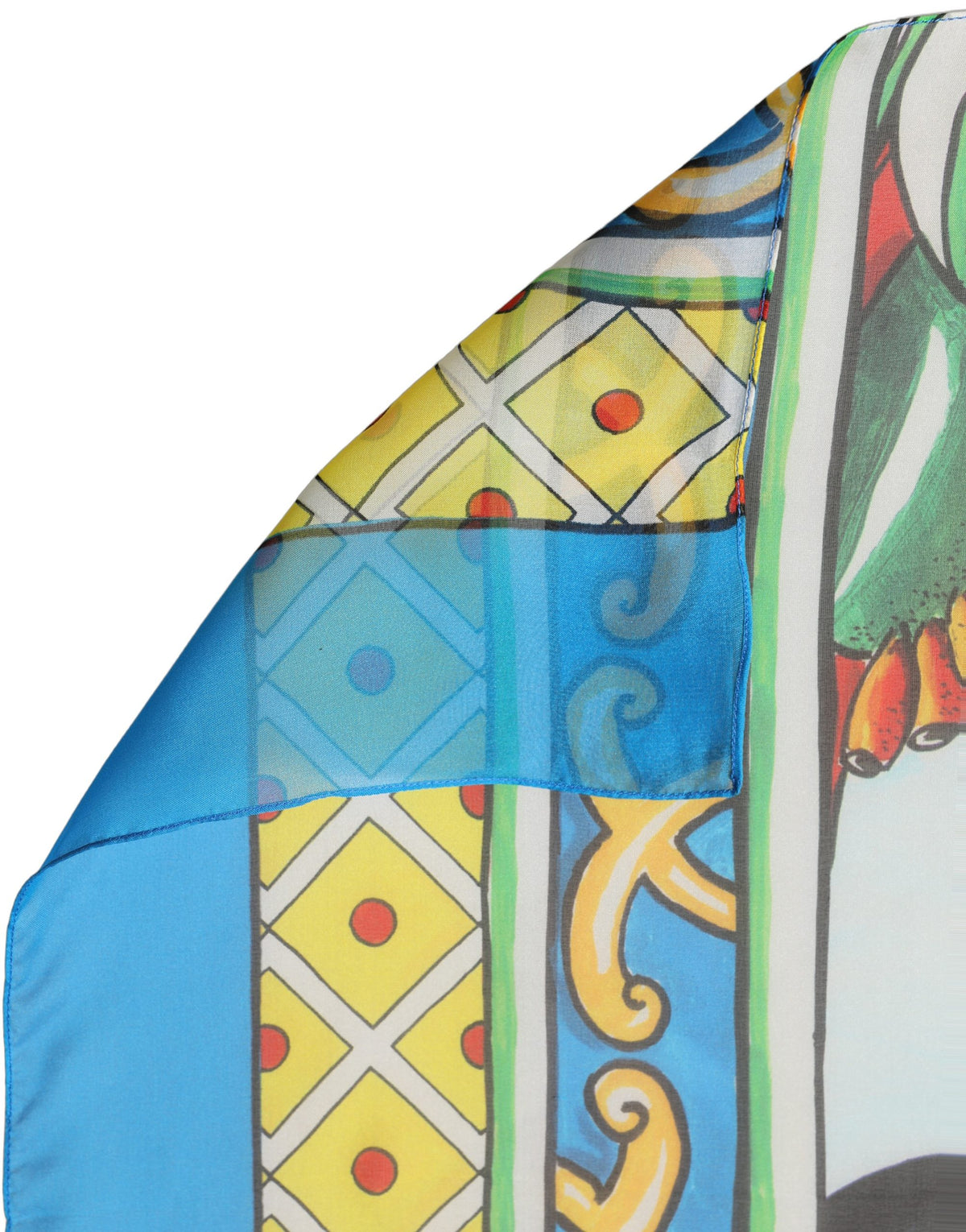 Dolce & Gabbana Foulard Multicolore in Seta 100 × 100 cm