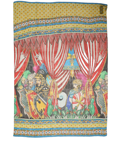 Dolce & Gabbana Stola Multicolore in Seta 180 × 120 cm
