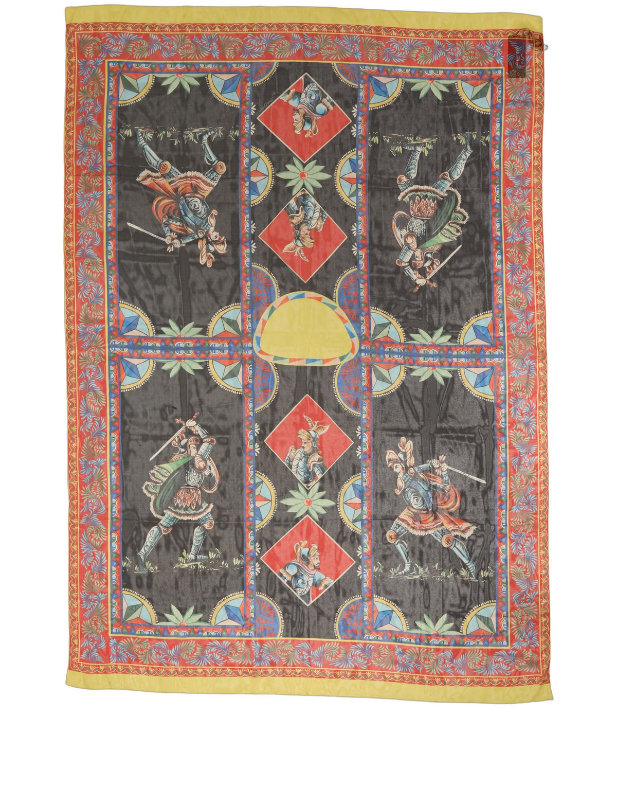 Dolce & Gabbana Stola Multicolore in Seta 170 × 120 cm