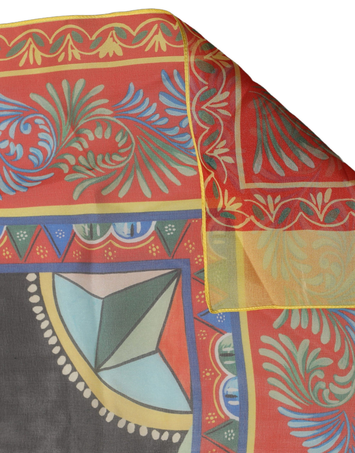 Dolce & Gabbana Stola Multicolore in Seta 170 × 120 cm