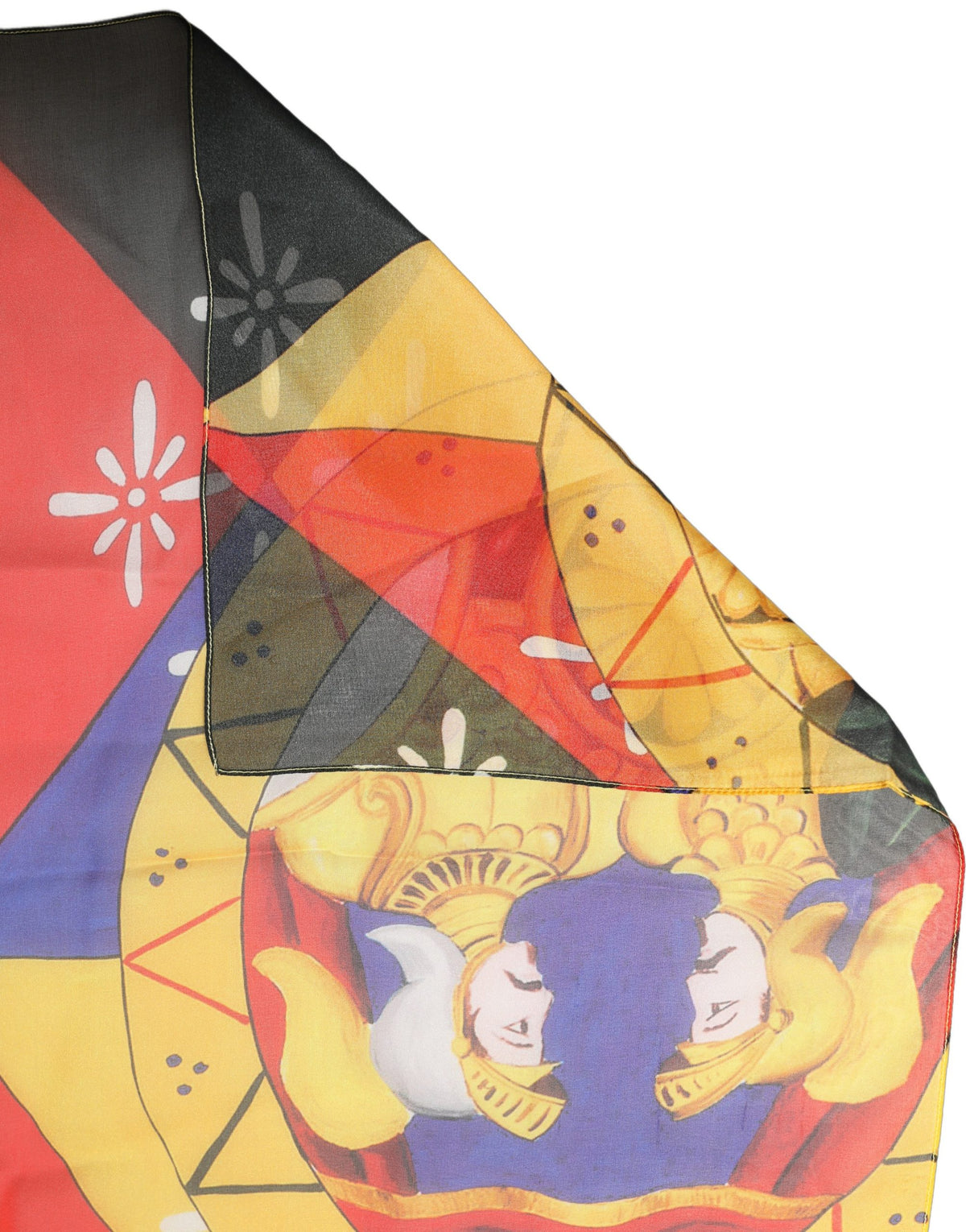 Dolce & Gabbana Stola Multicolore in Seta 200 × 120 cm