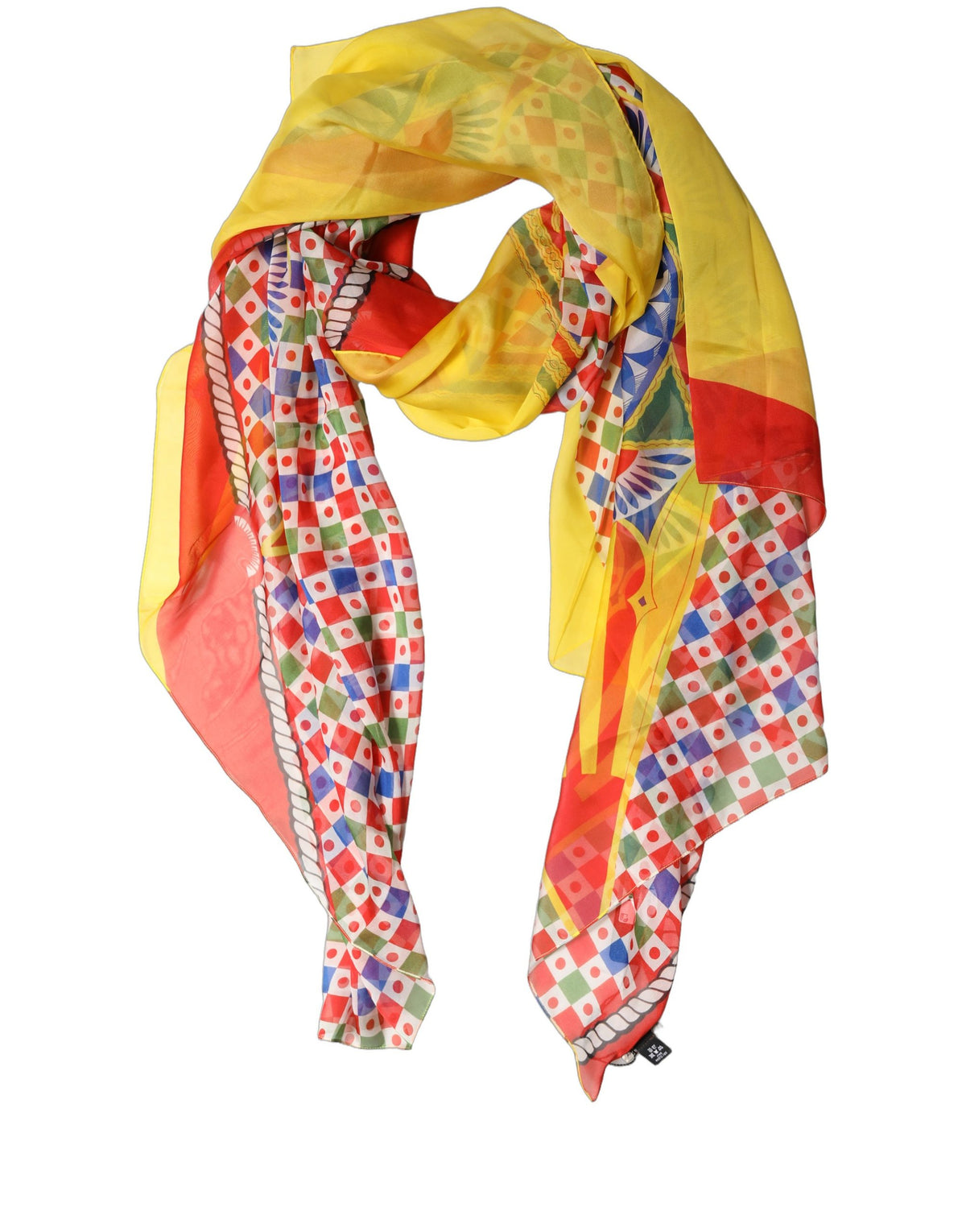 Dolce & Gabbana Stola Carretto in Seta 200 × 120 cm