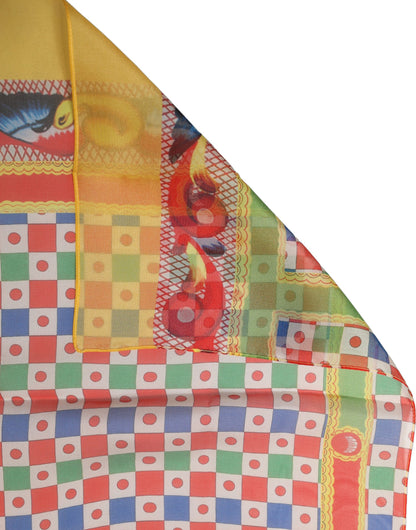 Dolce & Gabbana Stola Carretto in Seta 180 × 120 cm