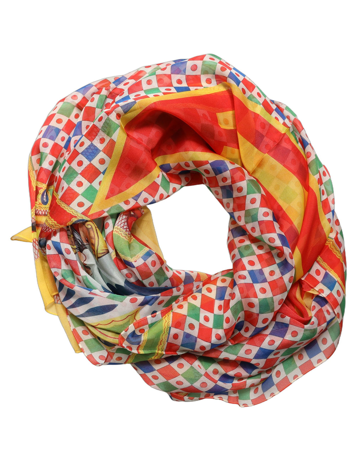 Dolce & Gabbana Stola Carretto in Seta 180 × 120 cm