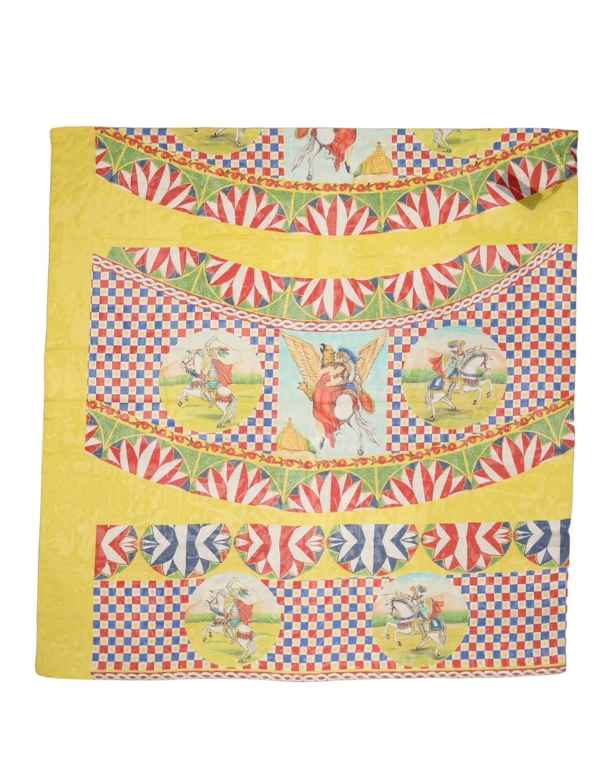 Dolce & Gabbana Foulard Carretto in Seta 130 × 120 cm