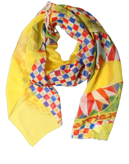 Dolce & Gabbana Foulard Carretto in Seta 130 × 120 cm