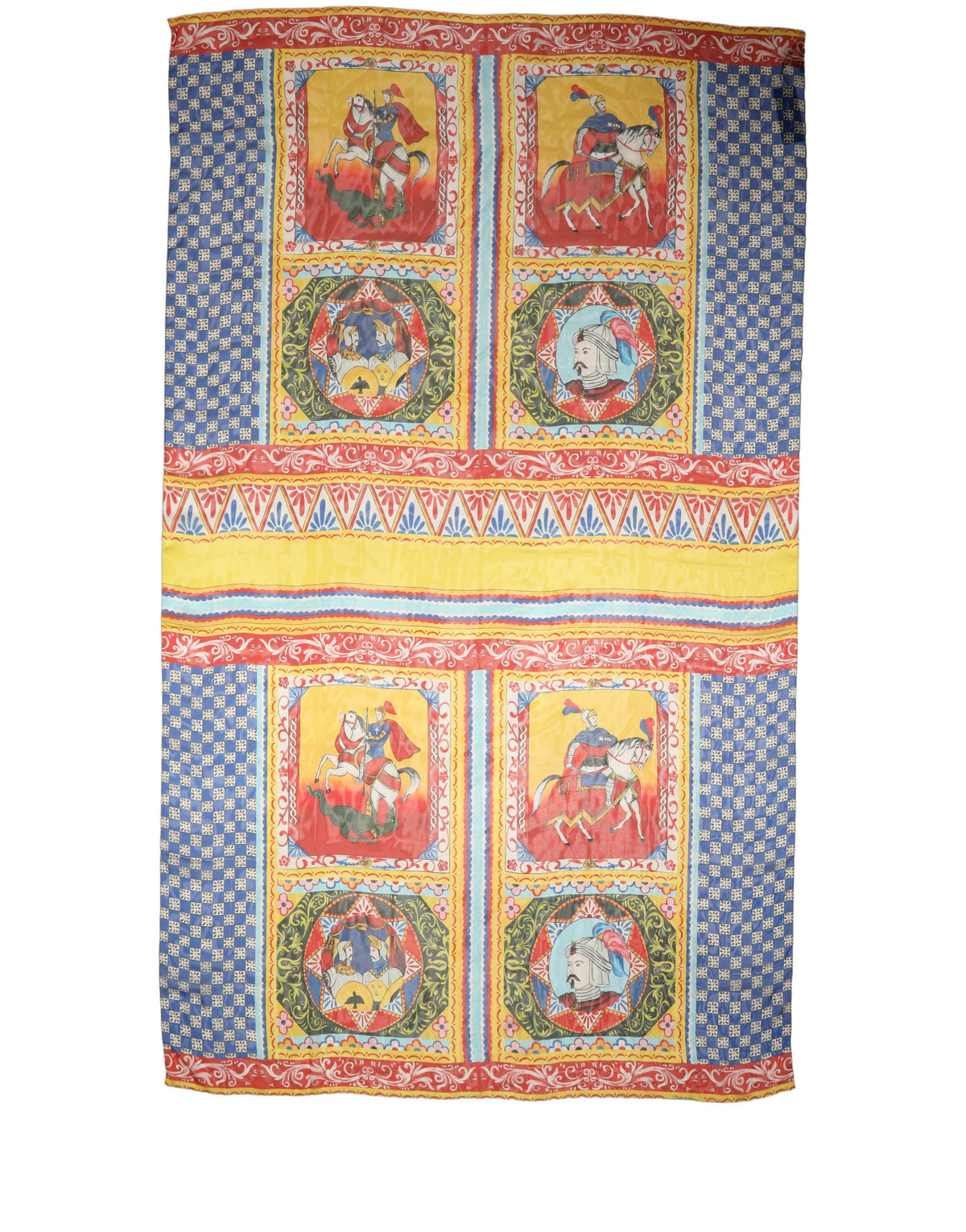 Dolce & Gabbana Stola Carretto in Seta 200 × 120 cm