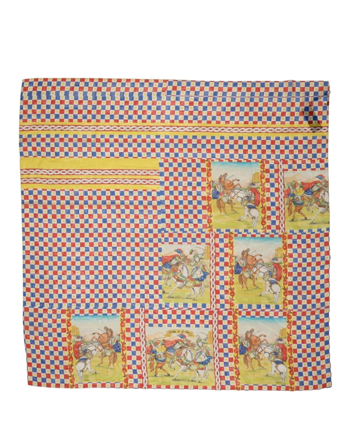 Dolce & Gabbana Foulard Carretto in Seta 130 × 120 cm