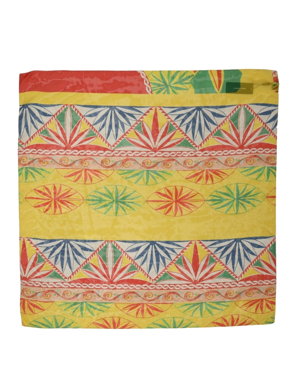 Dolce & Gabbana Mehrfarbiges Seidenfoulard mit geometrischem Print