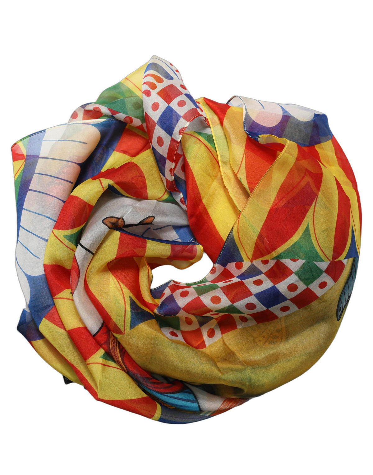 Dolce & Gabbana Foulard Carretto in Seta 100 × 100 cm