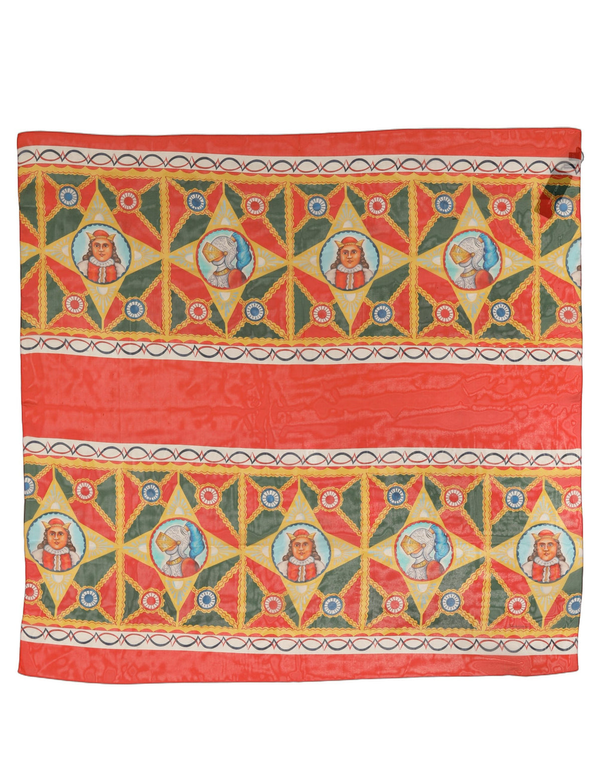 Dolce & Gabbana Foulard Multicolore in Seta 120 × 120 cm